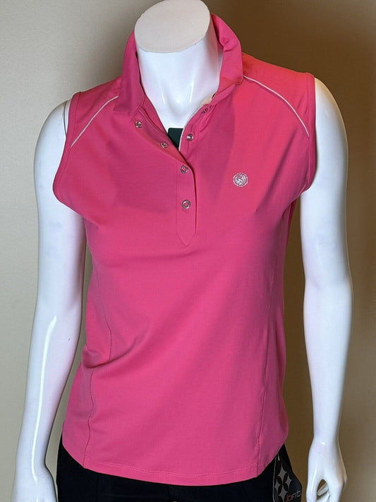 CHERVO Women’s Polo Golf Shirt Tennis Top SZ S/6   (61)