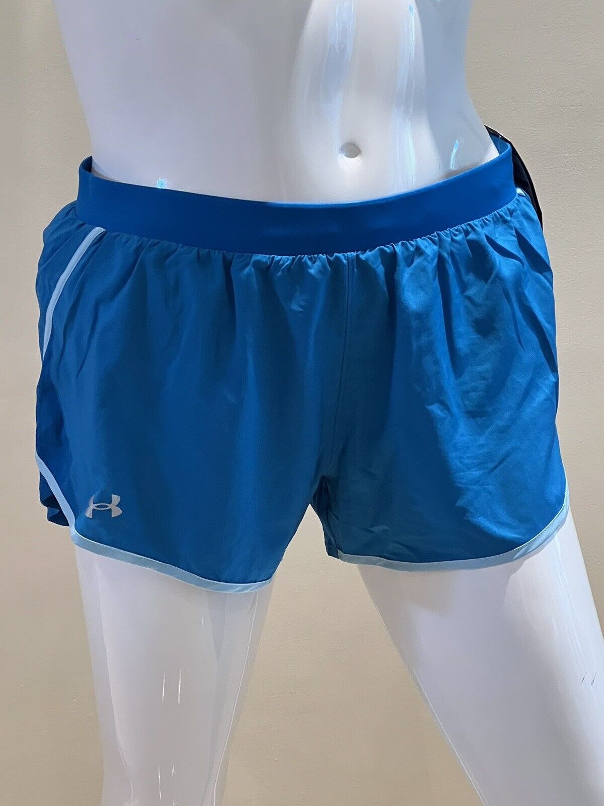 Under Armour Women's Running Shorts Heat gear Blue Size XL