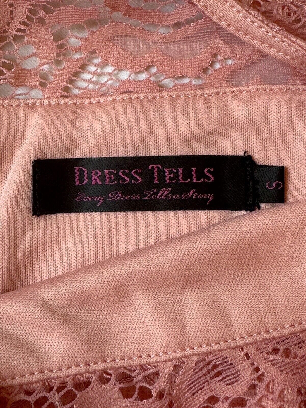 DRESSTELLS Women’s Size S Maxi Long Dress Pink Peach