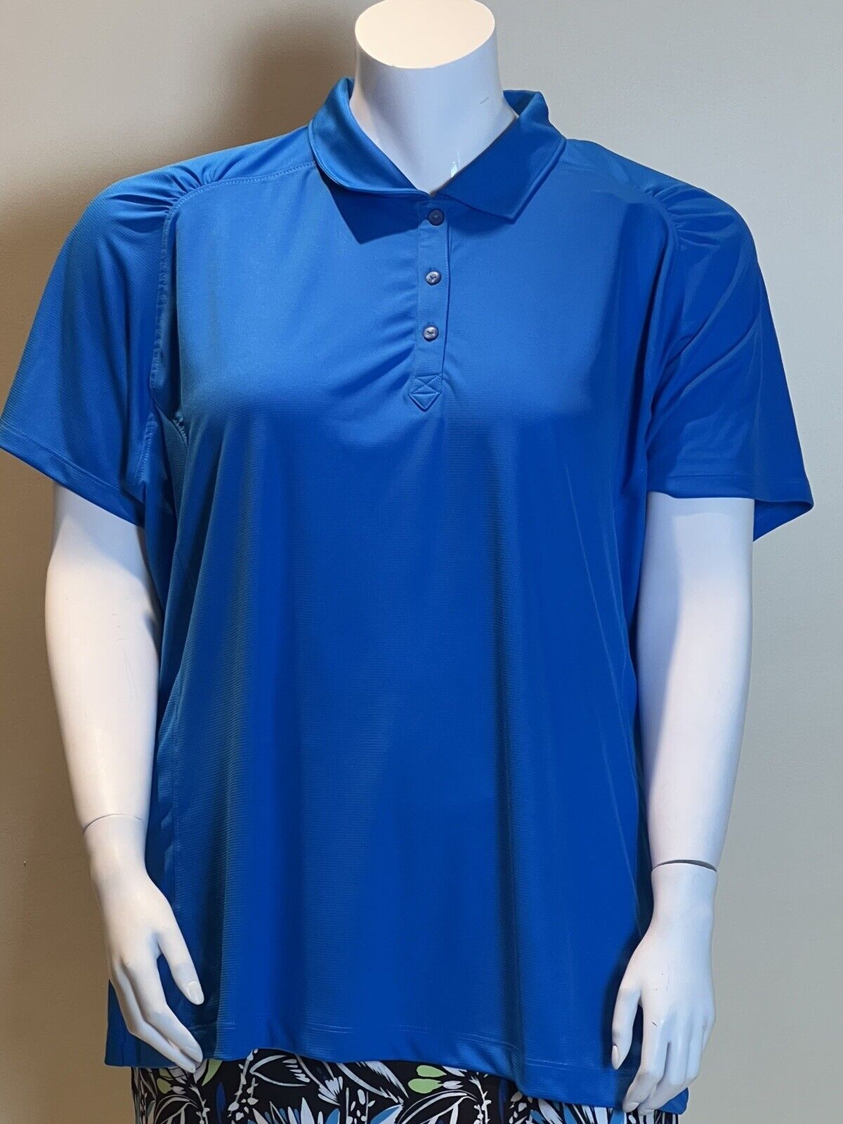 CB Cutter & Buck Women’s Golf Shirt Sz 4XL Blue