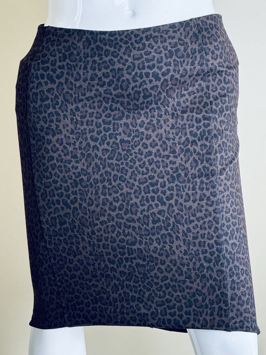 Liverpool Reese Gray Black Cheetah High Rise Pencil Skirt Size 14w Plus.    (66)