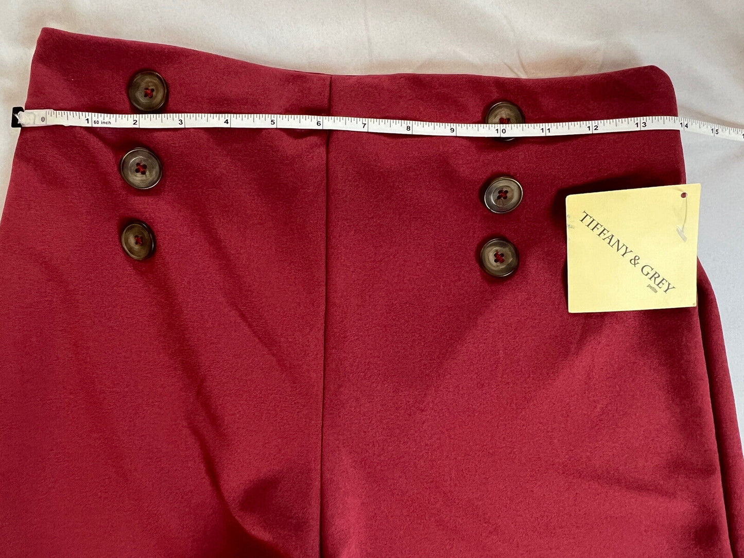 Tiffany & Grey Petite Marron Sailor Shorts Sz M