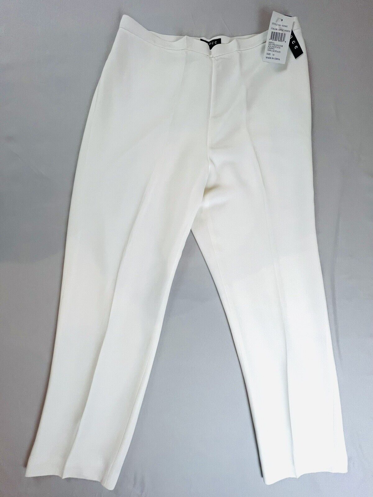 GRACE Women’s White Dress Pants Sz 14