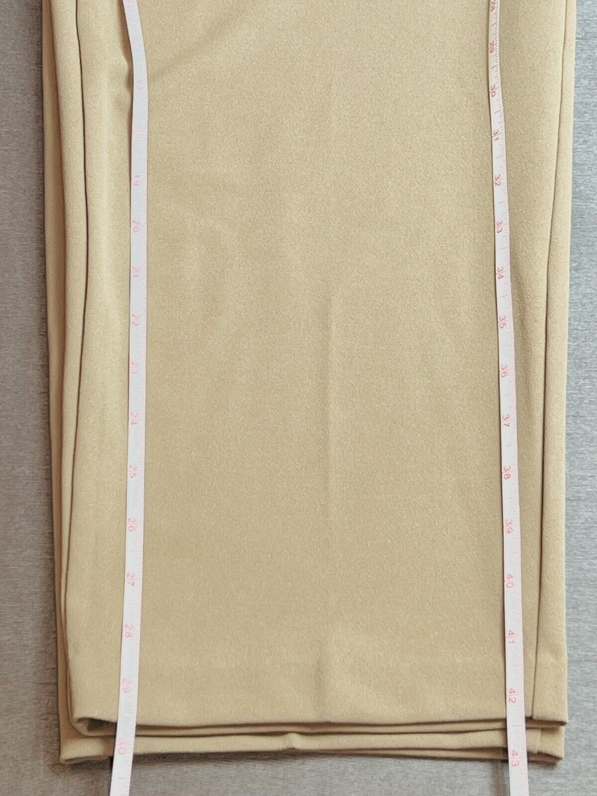 NYCC Women’s Pants 24W Front Flat Wide-Leg Stretch Beige Tan