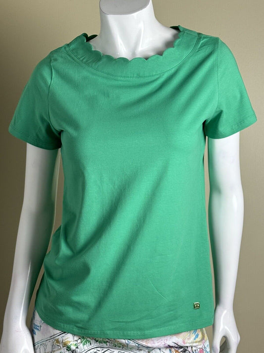 Anne Klein Sport Women’s Green Short Sleeve Top M