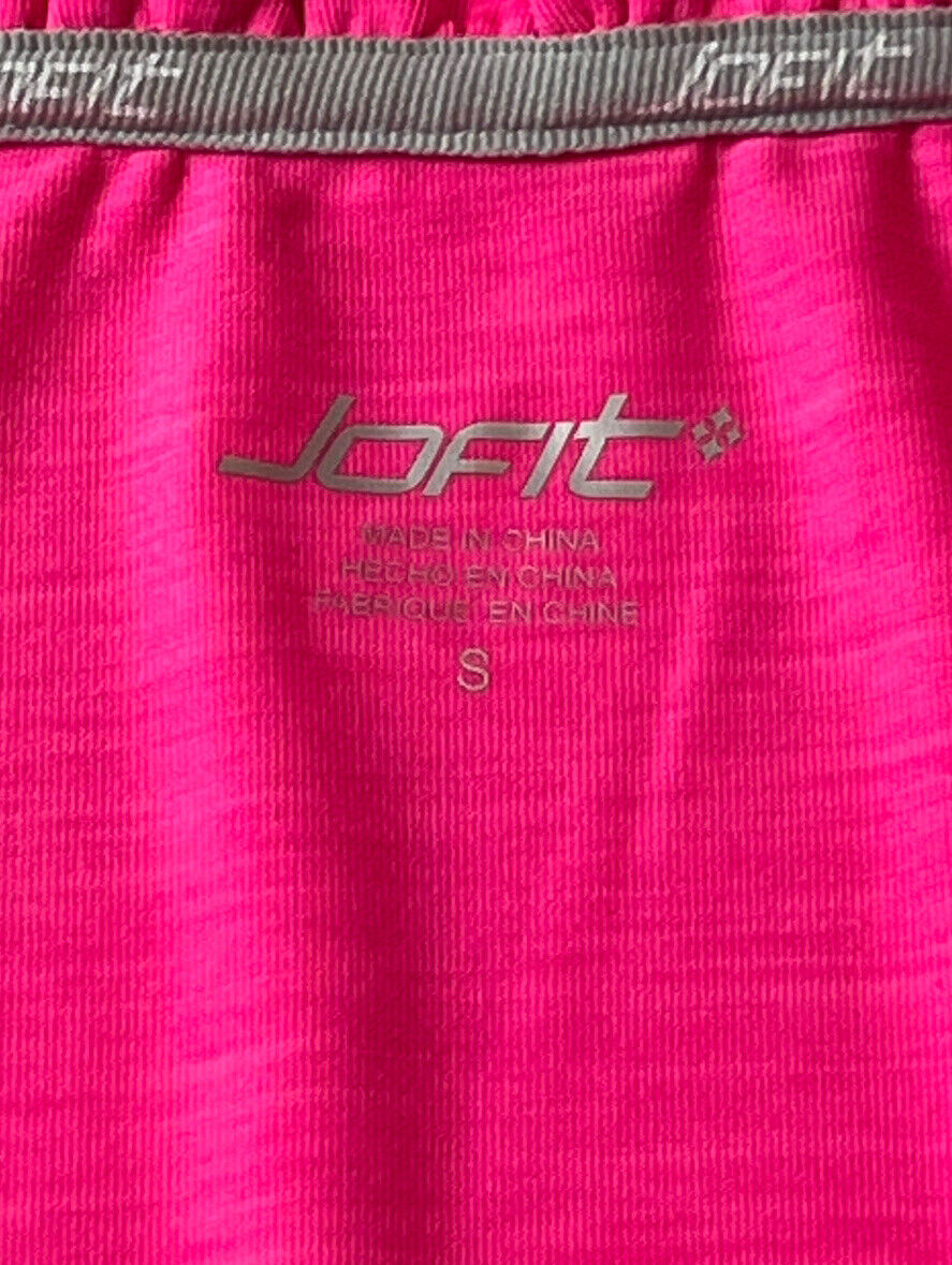 JOFIT Women's Golf Shirt/Top Ruffled Size S Neon Pink (50)