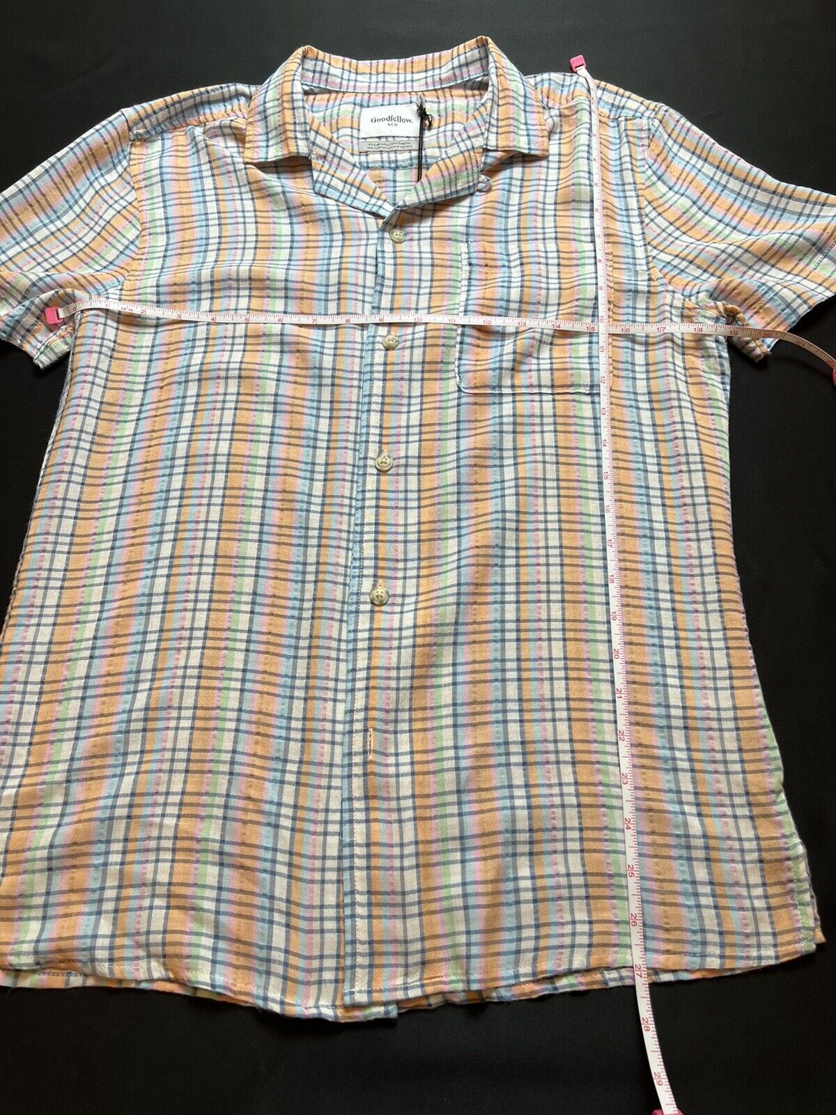 Goodfellow Women’s Button Down Shirt Sz S Striped Multicolor Top