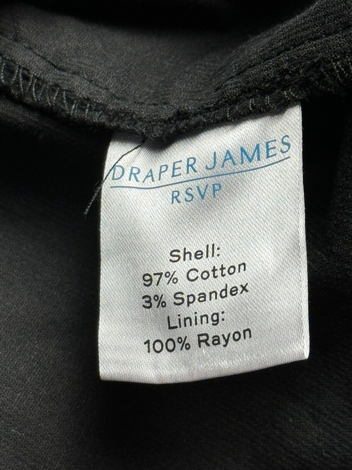 Draper James Rsvp Black Dress Sz L (65)