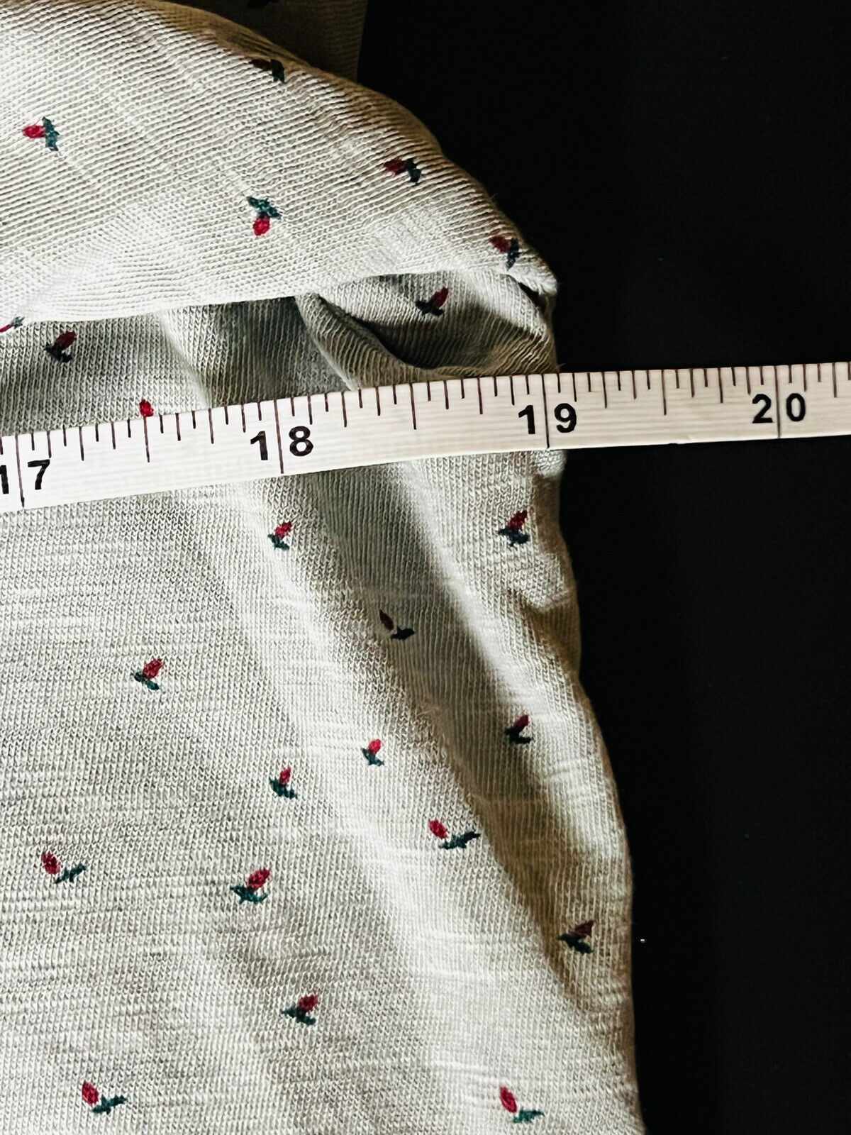 Casual Studio :Women's Blouse Gray Print Sheer Long Sleeve Sz M Open On Back