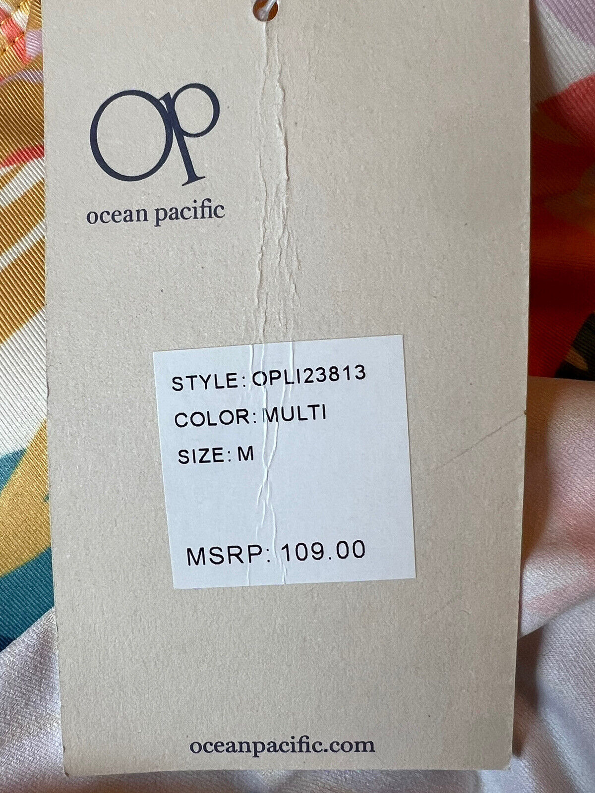 OP Ocean Pacific One Piece SwimSuit Size M Bathing Suit Tropical (9)