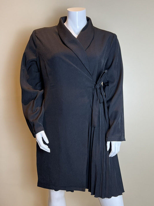 Fashion Women’s Long Sleeves Dress Size 2X Black.      (51)