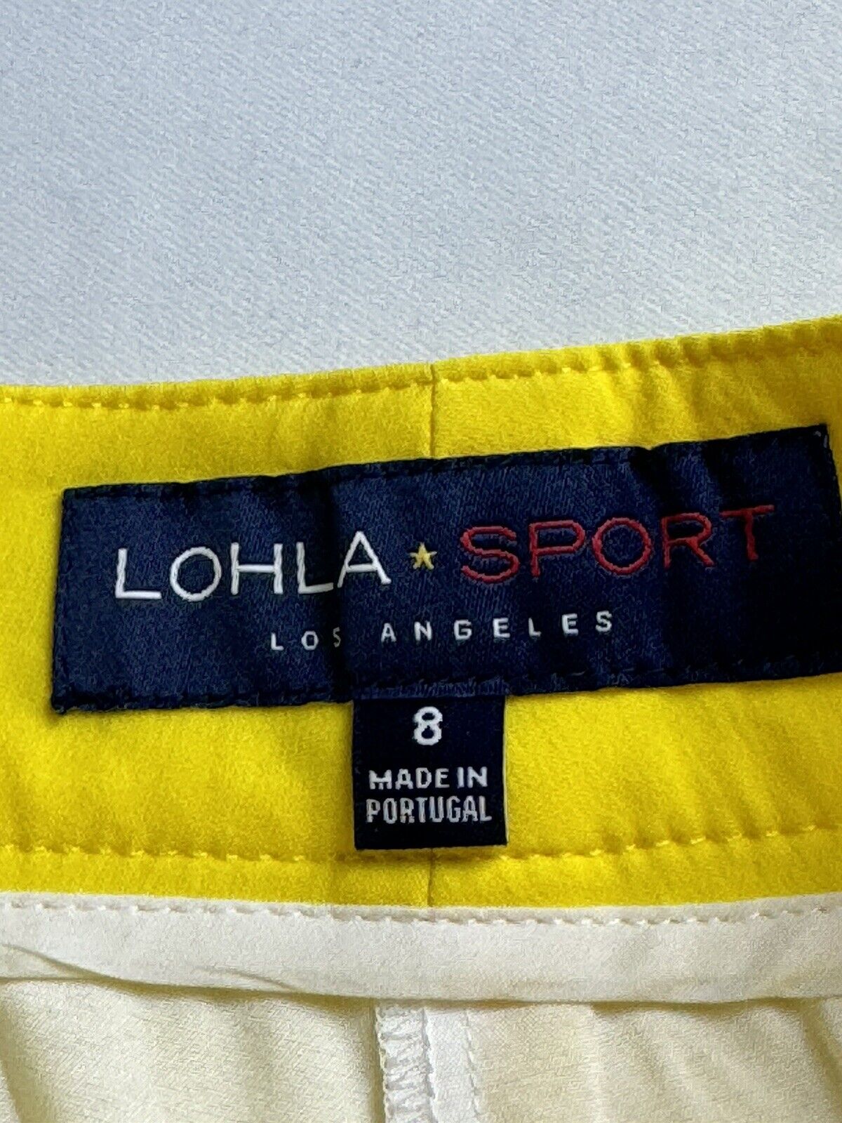 LOHLA Sport Golf Skort Yellow Skirt Sz 8    (62)