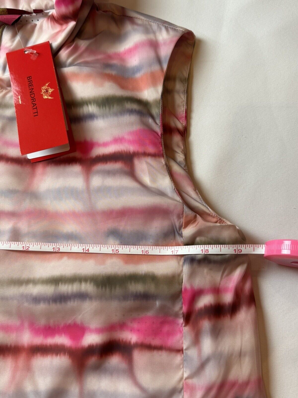 Brendratti Linea Full Zip Pink Sunset Vest Ladies Ital 44 Us M NWT Golf (53)