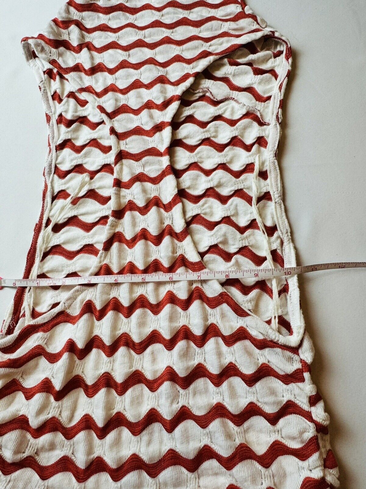 Free People Kaleidoscope Tank Top in Red/White Size S. (55)