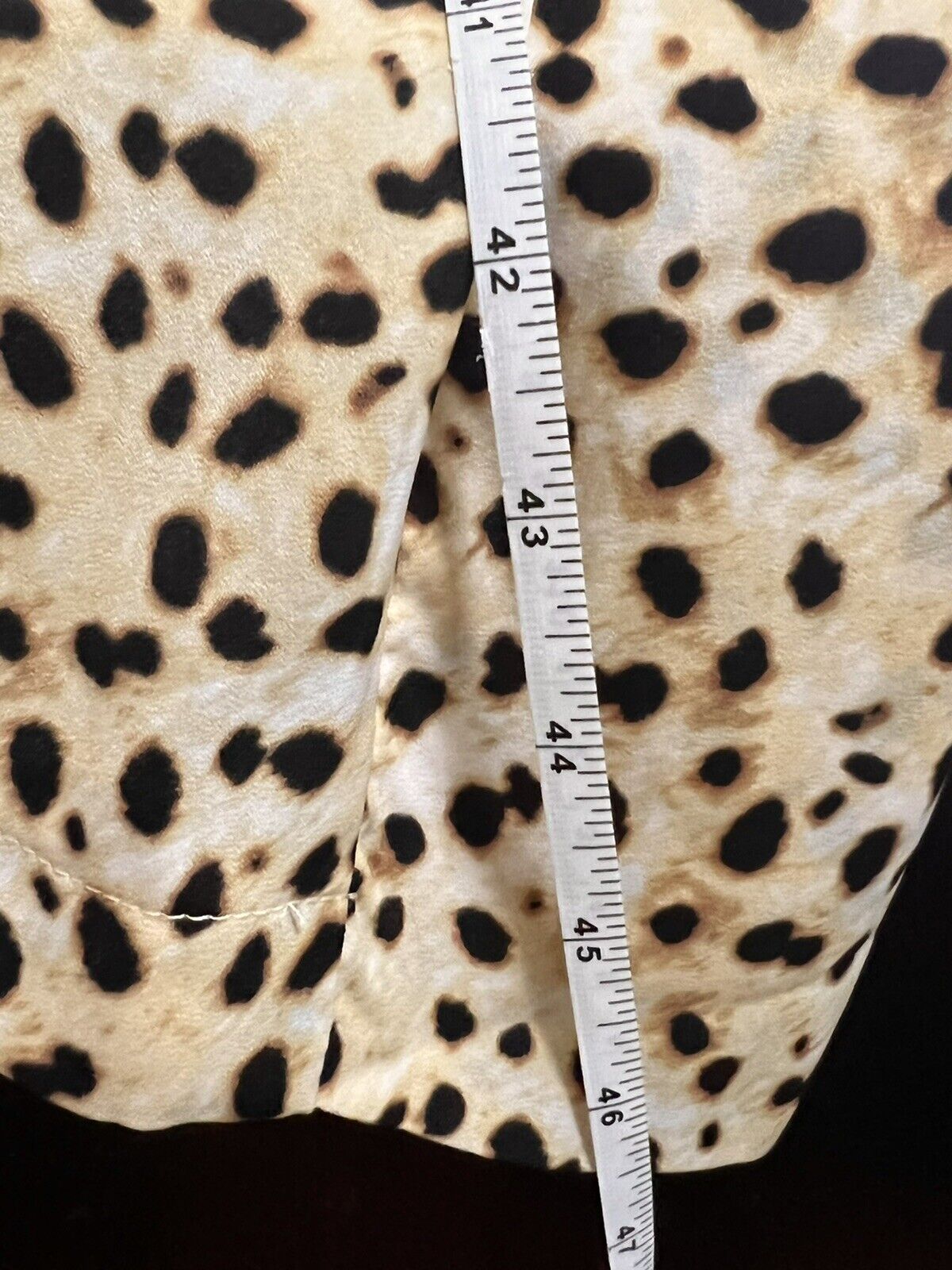 Cupcakes and Cashmere Arianne Cheetah Leo Dot Duster Coat Sz M $128 MSRP