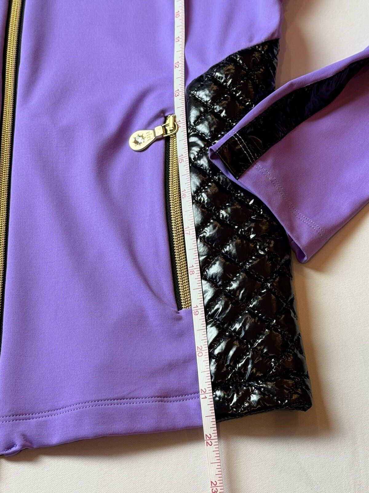 BRENDRATTI JACKET, Sz S Purple Black. (53)