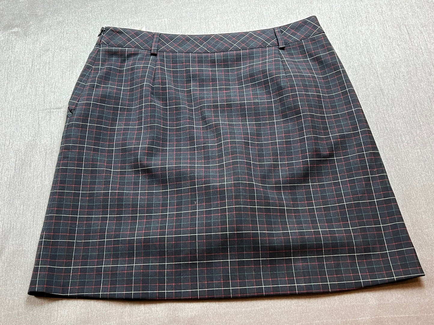 Golfino Women's Golf Skirt Skort Plaid Navy Size 8