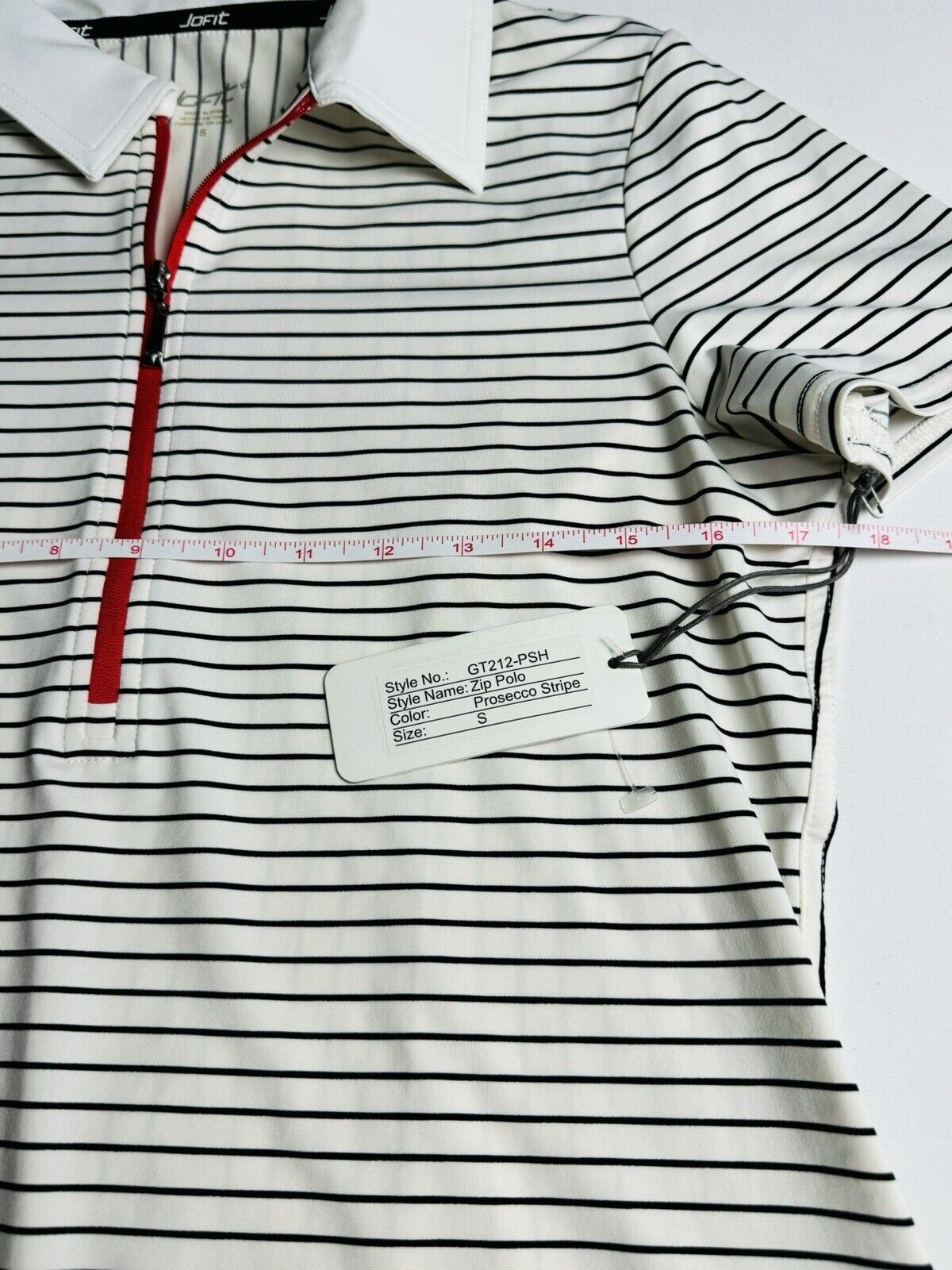 JOFIT Women's Golf Shirt/Top Size S Black White Stripes .  (72)