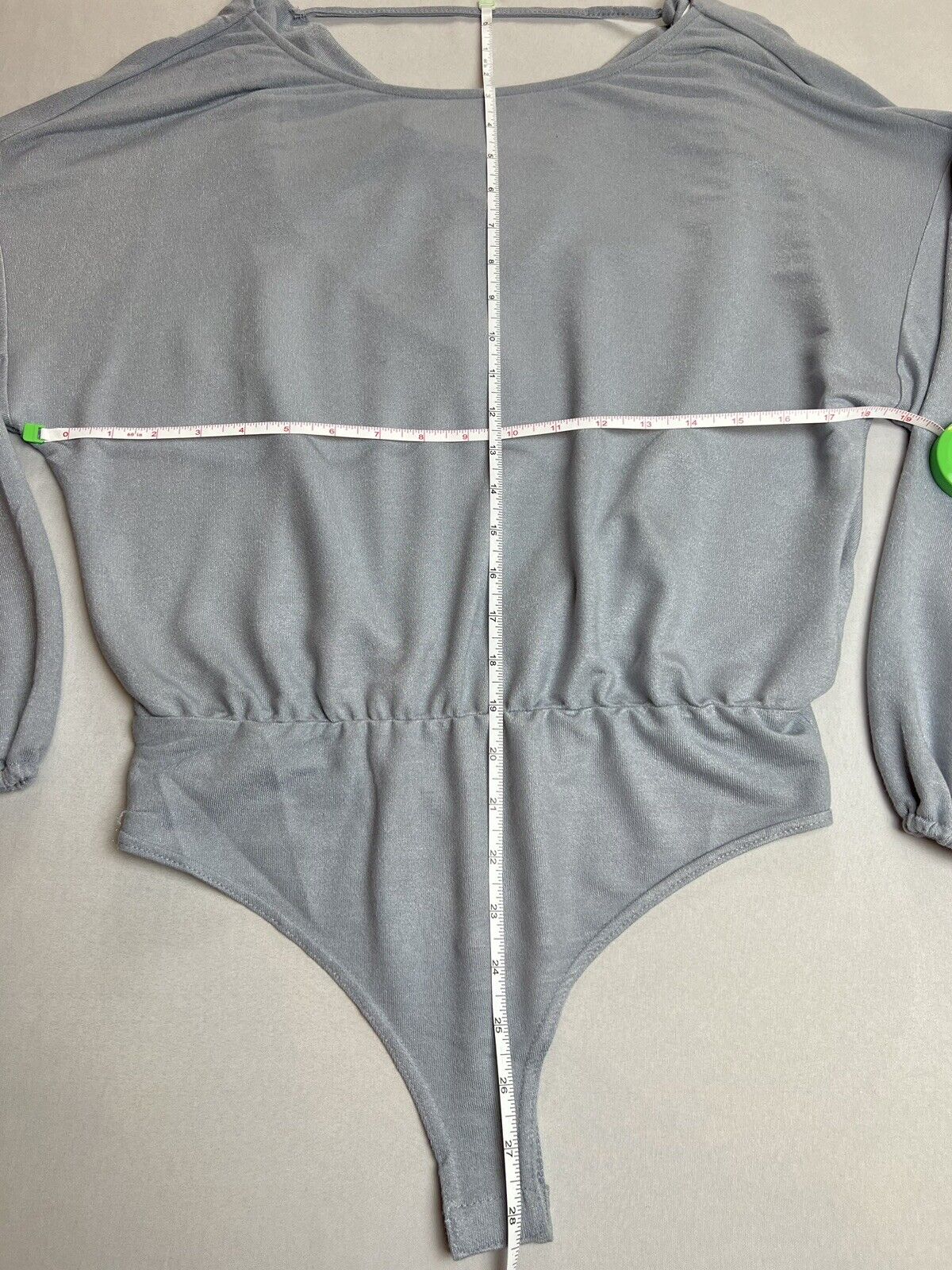 Le Lis Collection Women’s Long Sleeve Bodysuit Gray Sz M