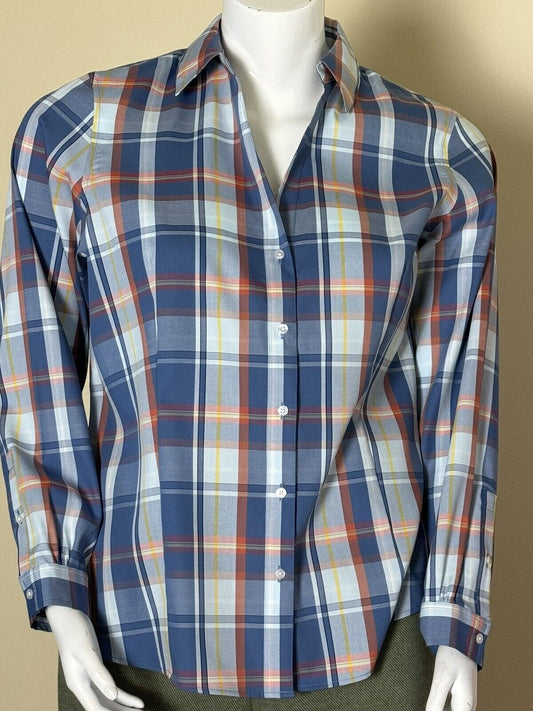 Jones New York Signature Women’s Button Up Shirt Plaid Sz XL.  (67)