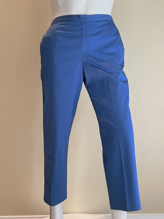 Alfred Dunner Women’s Pants SZ 12 blue elastic waist